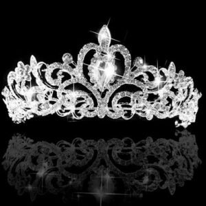 Women Hair Crown Veil Headband