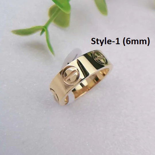 18K Gold-Filled Band Ring – Classic Minimalist Gold Love Ring - Image 3
