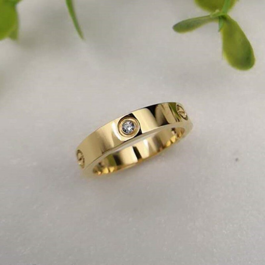 18K Gold-Filled Band Ring – Classic Minimalist Gold Love Ring - Image 8